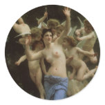 The Wasp's Nest (Le Guêpier) by Bouguereau stickers