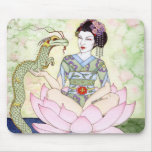 The Water Dragon Geisha mousepads