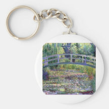 The Water Lily Pond by Claude Monet Keychain