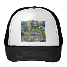 The Water Lily Pond by Claude Monet Mesh Hats