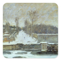 The Watering Place at Marly-le-Roi, 1875 Square Sticker