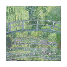 The Waterlily Pond: Green Harmony, 1899 Canvas Print