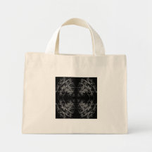 The Way In. Fractal Art. Monochrome Tote Bag