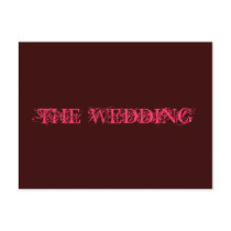 THE WEDDING invitation