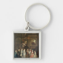 The Wedding of Stephen Beckingham and Mary Cox Key Chain