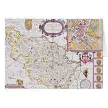 The West Ridinge of Yorkeshyre Greeting Card