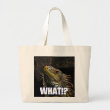 The What!? Iguana Canvas Bag