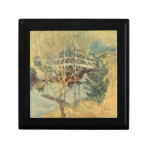 The white bridge by John Henry Twachtman Jewelry Box