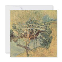 The White Bridge by John Henry Twachtman Personalized Announcements