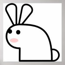 The White Rabbit Canvas Poster