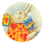 The White Rabbit Full Color Round Stickers