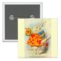 The White Rabbit Full Colour Button