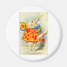 The White Rabbit Full Colour Refrigerator Magnets