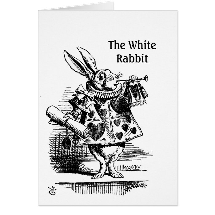 The White Rabbit's CC0241 Greeting Card