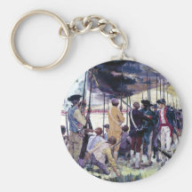 The Whites of Their Eyes by Ken Riley Key Chain