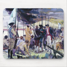 The Whites of Their Eyes by Ken Riley Mousepad