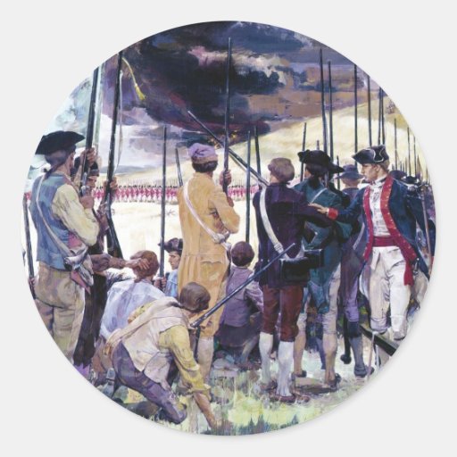 The Whites of Their Eyes by Ken Riley Stickers