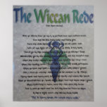 The Wiccan Rede Canvas posters