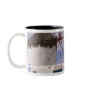 The windmills of Mykonos on the Greek Islands mugs
