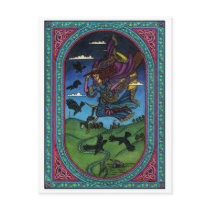 the witch and the ravens post card