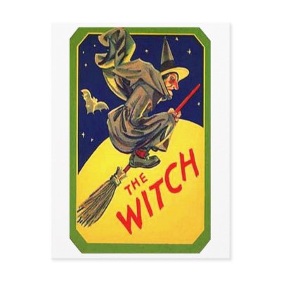 The Witch Vintage Halloween Post Cards