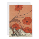 The Wizard of Oz Dorothy and Toto in the Poppy Fie invitations