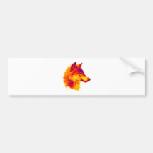 THE WOLF PAUSE BUMPER STICKER