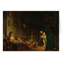 The Women of Algiers in their Harem, 1847-49 Greeting Card
