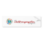 The World Congregation Project Bumper Sticker bumper stickers