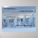 The world has frozen... Poster