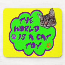 The World Is A Cat Toy Mouse Mats