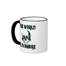 THE WORLD IS A VAMPIRE MUG