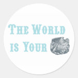 The World is Your Oyster Stickers