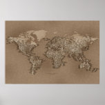 The World Map of Small Towns posters