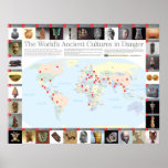 The World's Ancient Cultures in Danger map posters