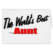 The World's Best Aunt Greeting Card