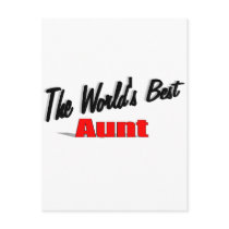 The World's Best Aunt Post Card