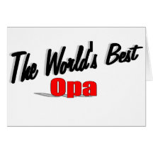 The World's Best Opa Cards