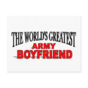 The World's Greatest Army Boyfriend postcards