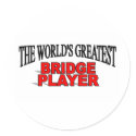The World's Greatest Bridge Player stickers