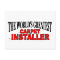 The World's Greatest Carpet Installer postcards