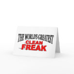 The World's Greatest Clean Freak cards