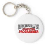 The World's Greatest Computer Programmer keychains
