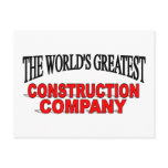 The World's Greatest Construction Company postcards
