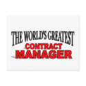 The World's Greatest Contract Manager postcards