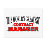 The World's Greatest Contract Manager postcards