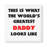 THE WORLDS GREATEST DAD REFRIGERATOR MAGNET