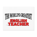 The World's Greatest English Teacher postcards