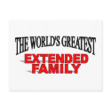 The World's Greatest Extended Family postcards