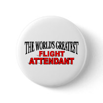 The World's Greatest Flight Attendant Buttons